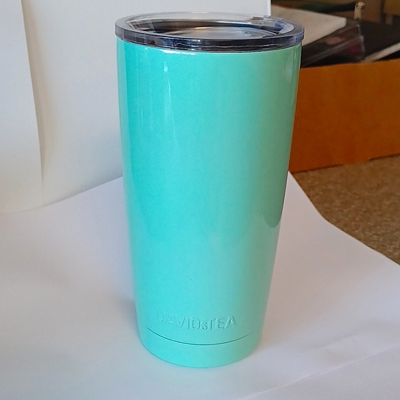 David's Tea Mint Green Stainless Steel Tumbler - Picture 6 of 6